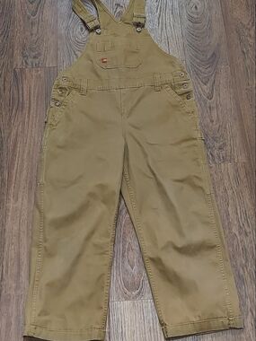 Dickies khaki overalls womens size small/p